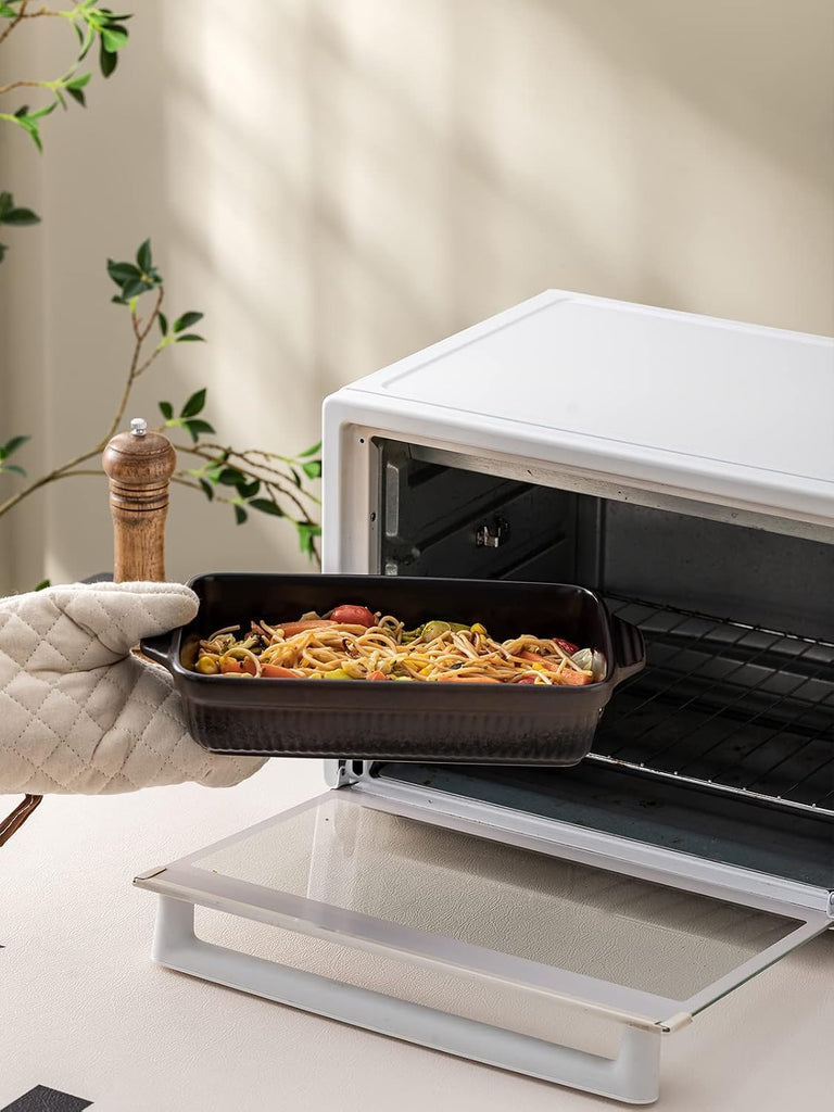 Ceramic Dishes, Rectangular Lasagna Pans, Casserole Dishes, Bakeware Set for Cooking, Kitchen, Cake Dinner, 9 x 13