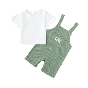 Toddler Baby Boys Clothes Summer Outfit Cute Shortall Set
