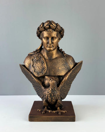 Napoleon French Emperor Bust Statue, 11"/28cm, Statue Decor, Sculpture Art (Bronze)