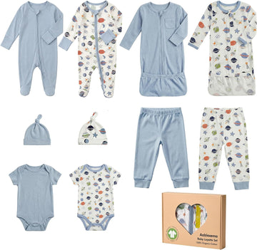 Organic Cotton Unisex Baby Layette Registry Clothes Set