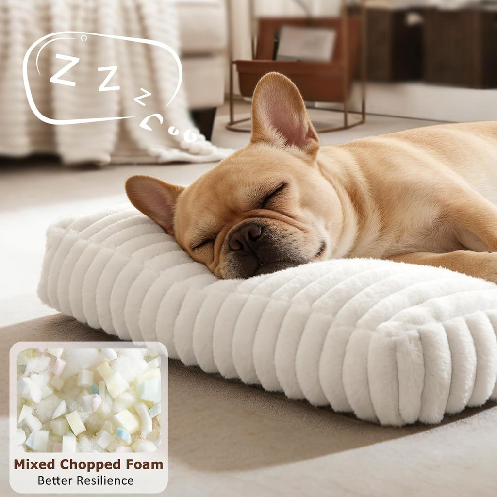 Dog Beds Large Sized Dog, Flat Pet Beds with Removable Washable Cover
