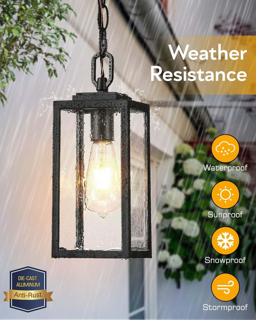 Outdoor Hanging Lights, Exterior Pendant Light Fixtures for Front Porch