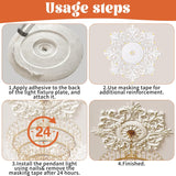28" Large PU Ceiling Medallion Combination Decorative - 28 inch Classic French Chandelier Base Cover, Victorian