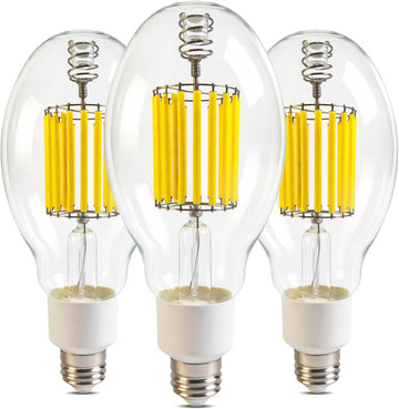 3 Pack ED28 LED Light Bulb 300W HID Equivalent, 5000LM High Brightness, 4000K Cool White, E26 Base, 26W Edison Bulb