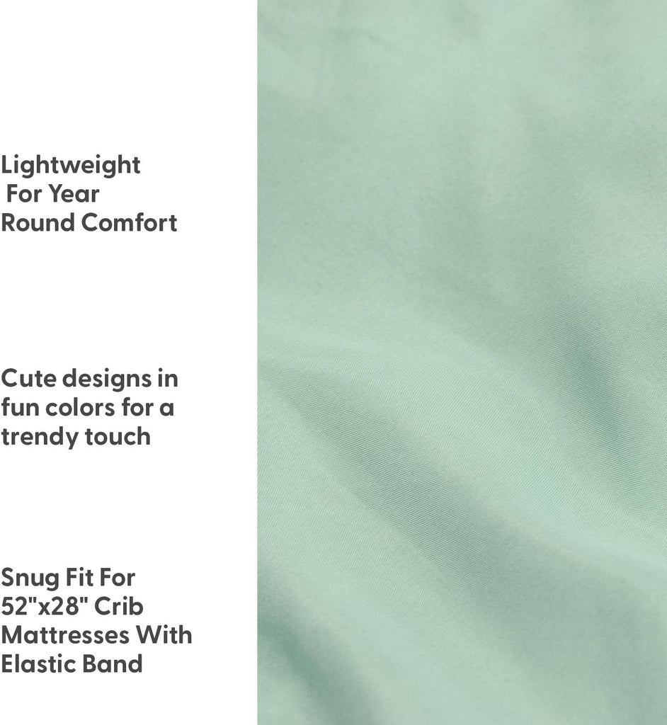 4-Pack Fitted Crib Sheet Set - Super Soft & Breathable Baby Girl or Boy Crib Sheets, Nursery Decor, Fit for Standard