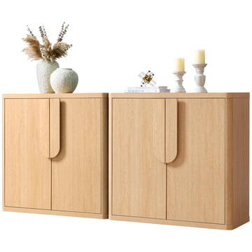 62.28'' Sideboard Buffet Cabinet with Storage, Modern Accent Cabinets Adjustable Shelves, 4 Doors Coffee Bar Buffet