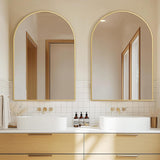 Arched Wall Mirror ,Mirrors for Wall,24''x36'',Vanity Mirror Dresser, Entryway, Living Room, Metal Frame (36''x24''