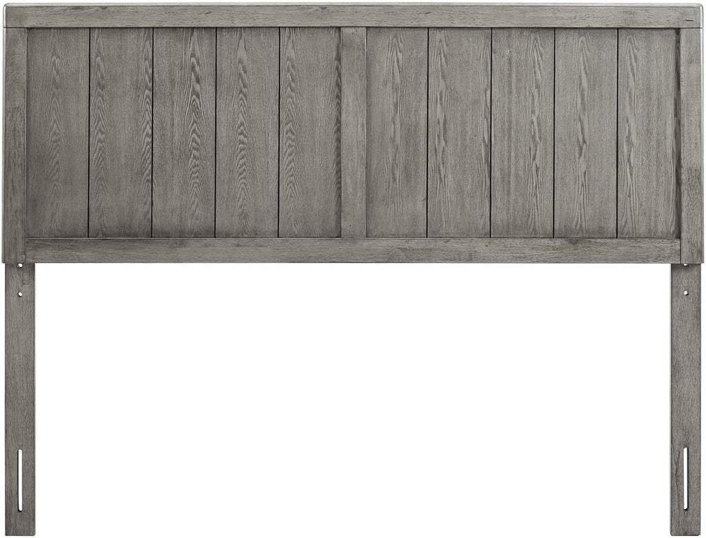 King Wood Headboard, Gray