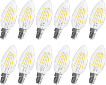 E12 Candelabra Bulb, 5000K Daylight LED Chandelier Light Bulbs