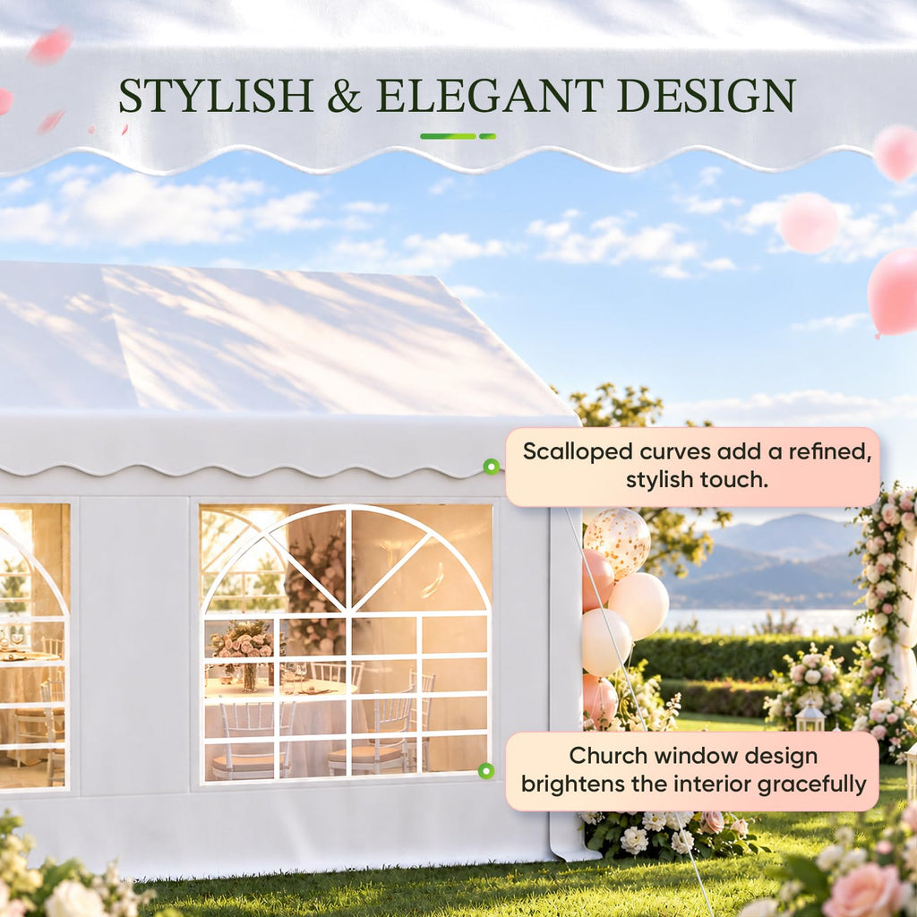 20x20ft Heavy Duty Party Tent with Storage Bags