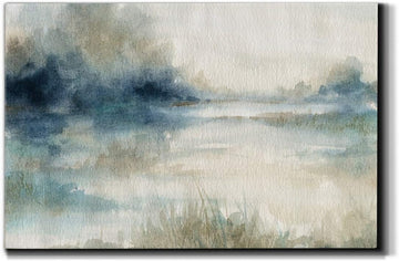 Landscape Wall Art Premium Gallery Wrapped Canvas Abstract Ocean Forest Modern Artwork Decoration Kitchen Bathroom