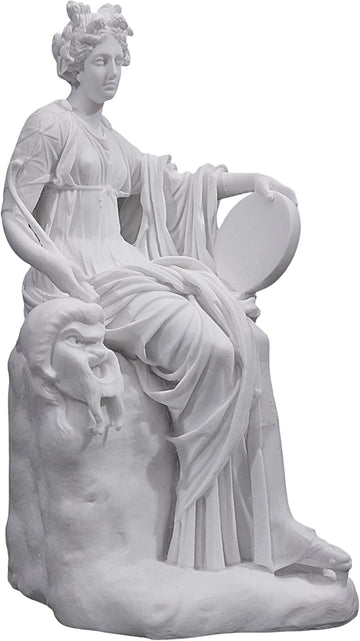 Thalia Muse Alabaster Statue Handmade Classical Greek Roman Sculpture