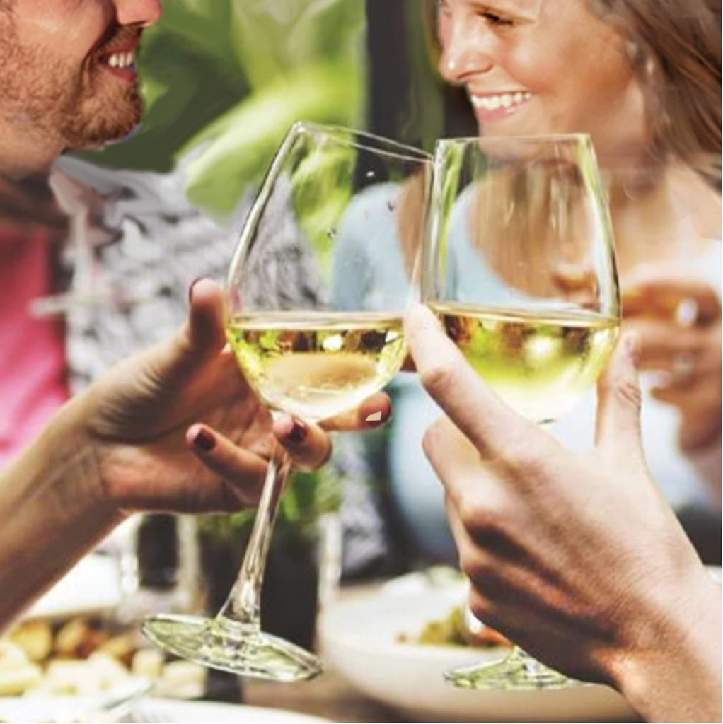 Unbreakable Chardonnay Wine Glasses, Made of Shatterproof Plastic and Ideal and Outdoor Use, Reusable 12oz. Set of 4