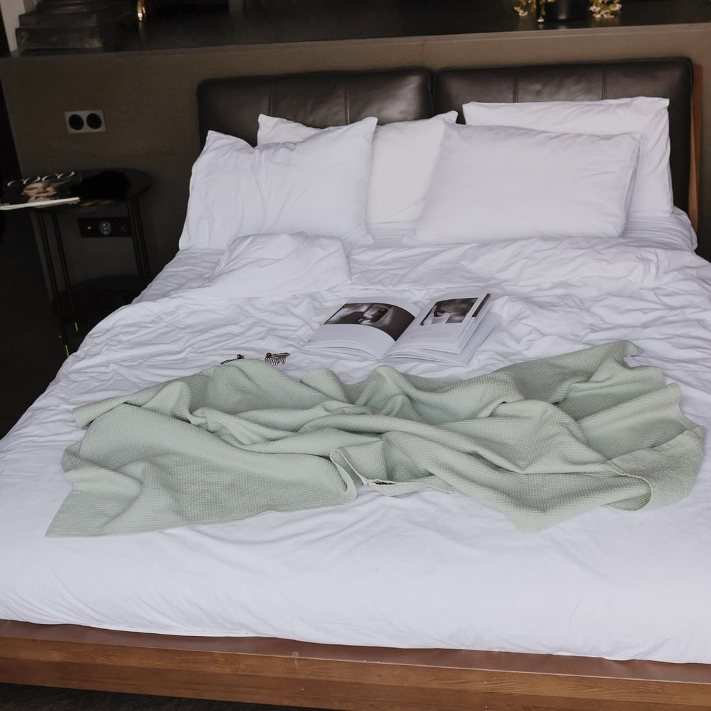 100% Turkish Cotton Dual-Sided Waffle and Terry Towel Set - Ultra Absorbent, Soft & Quick Dry - Bath Towels, Hand