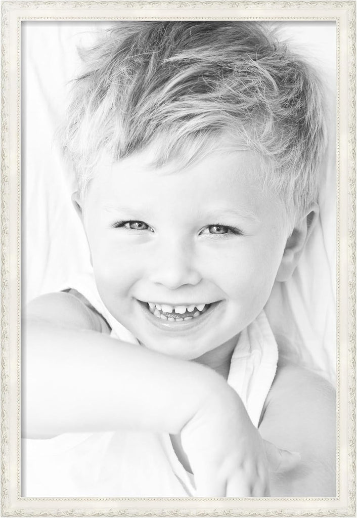 24x36 Inch White Picture Frame, This 1.5000 Inch Custom Poster Frame is Classic White - Comes with Acrylic and