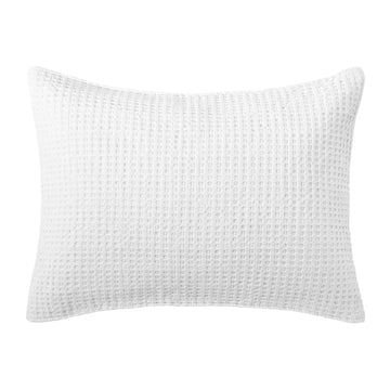 Mills Waffle - Standard Sham (26x20in.) - Waffle - Bright White - Cotton