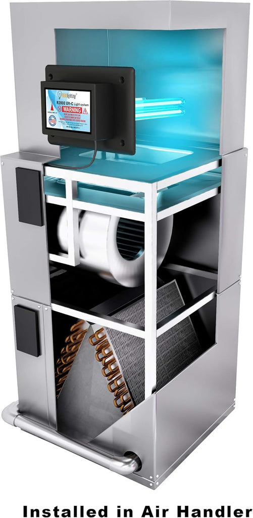 REKO Lighting R2000 Air Purifier Whole House Uv uvc Light in Duct for HVAC Ac (Air Conditioning) Duc