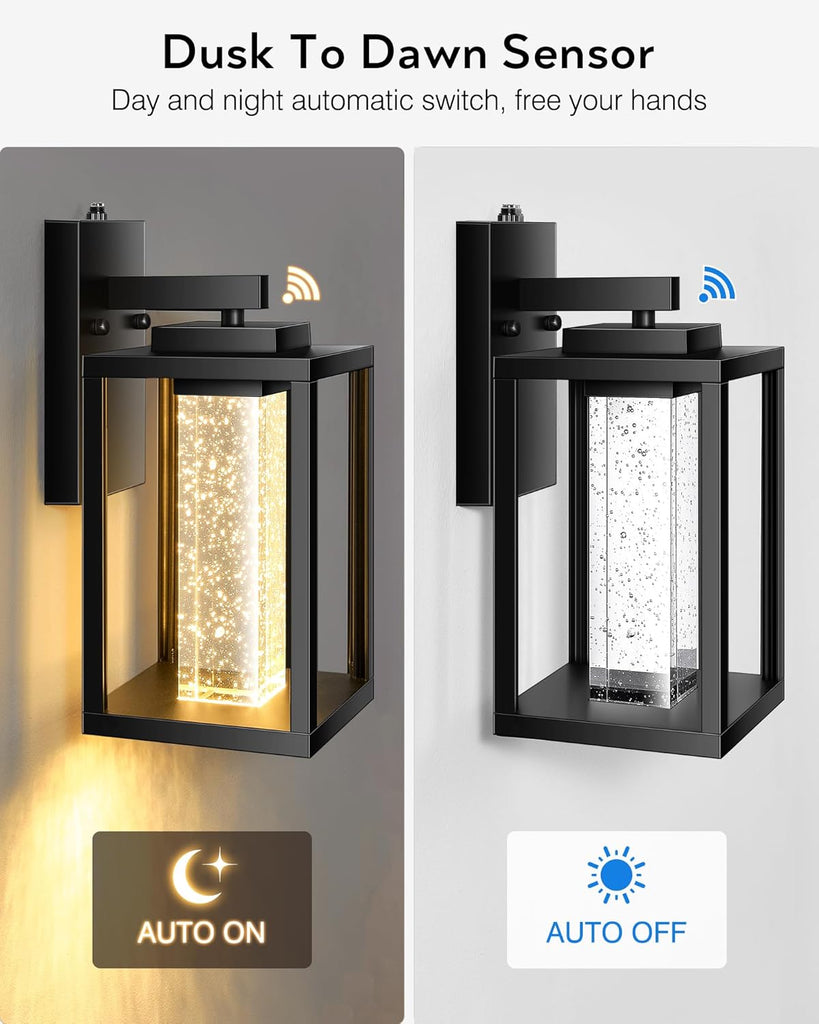 Black Exterior Lighting Fixtures Wall Mount for House