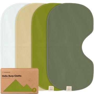4-Pack Baby Burp Cloths Baby Girl, Boy, Organic Cotton (Palms)