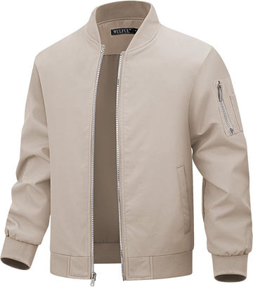 Boy's Bomber Jackets Kids Spring Fall Zip Up Varsity Windbreak Jackets