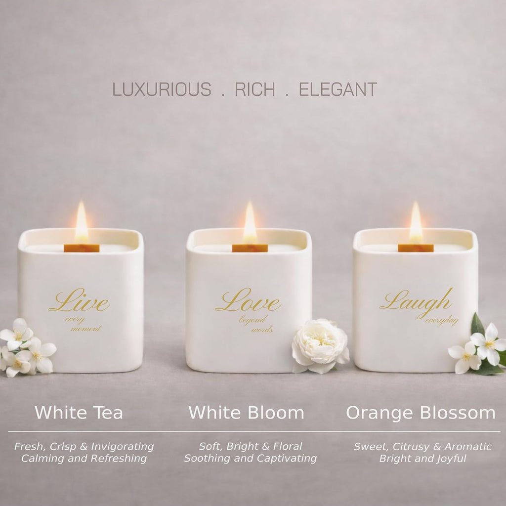 One Life Collection & Home Collection Premium Scented Soy Candles Gift Sets Bundle