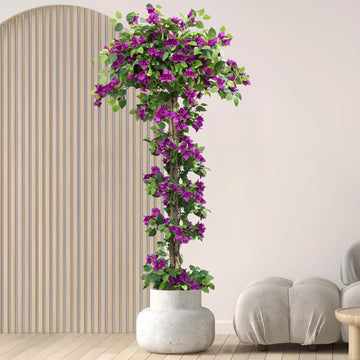 7FT Tall Bougainvillea Artificial Tree for Indoor & Outdoor