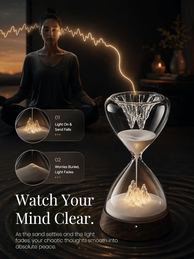 Hourglass Bedside Lamp, Ambient Decor Light