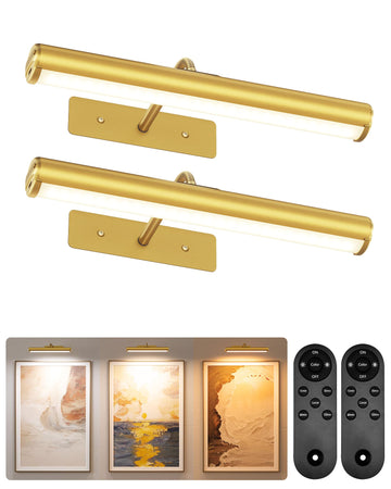 13inch Picture Lights for Wall, 4000mAh Rechargeable Art Lights