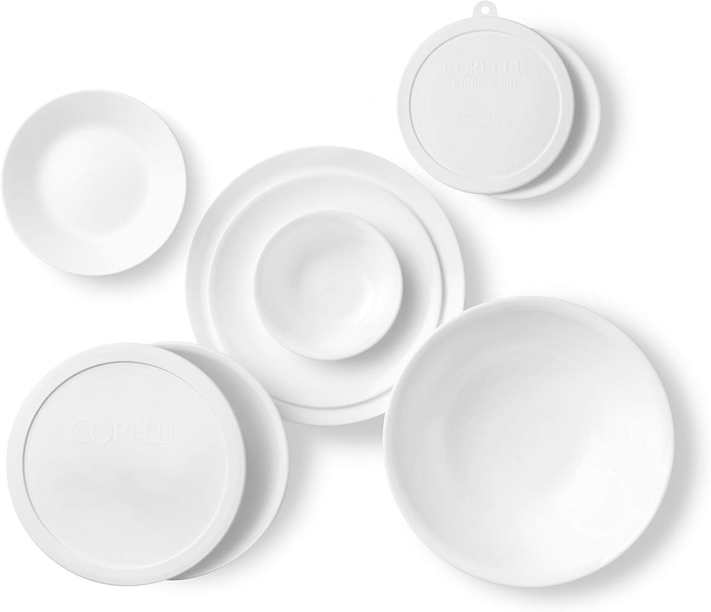 Vitrelle 78-Piece Service for 12 Dinnerware Set, Triple Layer Glass and Chip Resistant