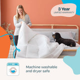 White Down Alternative Comforter and Duvet Insert, for Oversized King Bed