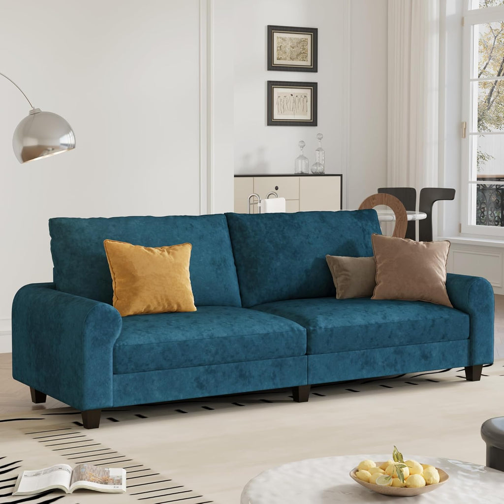 70.6" Velvet Loveseat Sofa, Love Seat Couches , Comfy Deep Seat Couch with Solid Wood Frame and Removable Washable