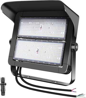 500W Dimmable Led High Mast Stadium Light, 75000LM Super Bright | Outdoor Arena Floodlight Adjustable IP66 5000K