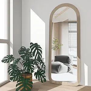 Full Length Mirror 56"X20" Arch Floor Mirror with Stand Arched Full Body Mirror Standing Hanging Or Leaning Against