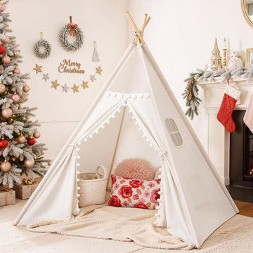 Teepee Tent Play Tents Girl Boy Indoor Outdoor Gift Playhouse Toy