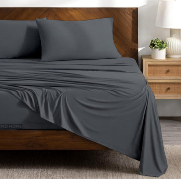 Extra Deep Pocket Sheets (4-Piece) 100% Egyptian Cotton 400 Thread Count Bed Sheet Set 22 inch Deep Pocket of Fitted