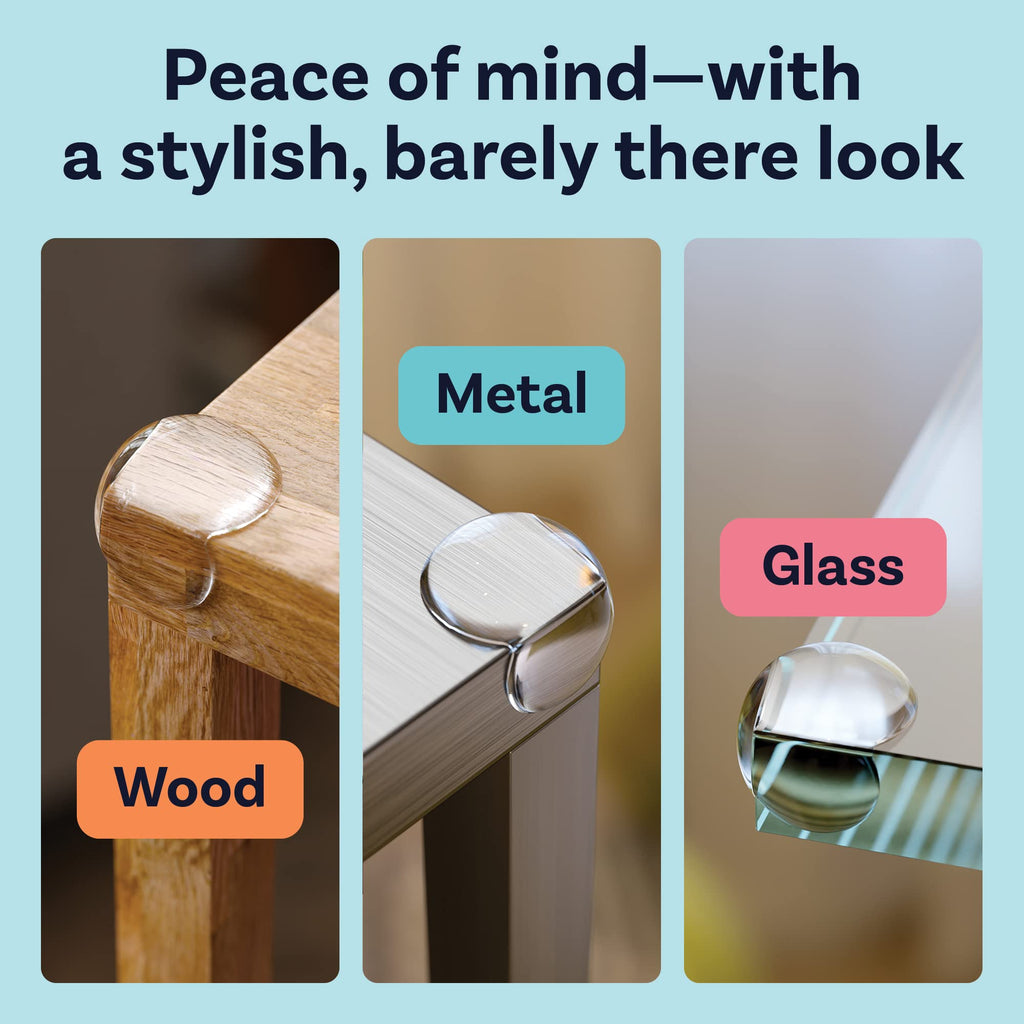 Corner Protector Baby Proofing for Edge Safety - Clear, 12 Pack