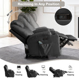 Power Recliner Chair with Heat and Massage for Adults