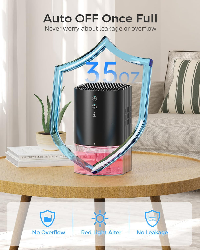 Small Dehumidifiers for Bathroom, Bedroom, Dorm Room, Home, RV, Closet, Wardrobe, Office