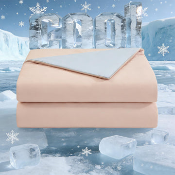 Double-Sided Cooling Comforter for Hot Sleepers, All-Season Breathable Lightweight Cooling Blanket, Night Sweats