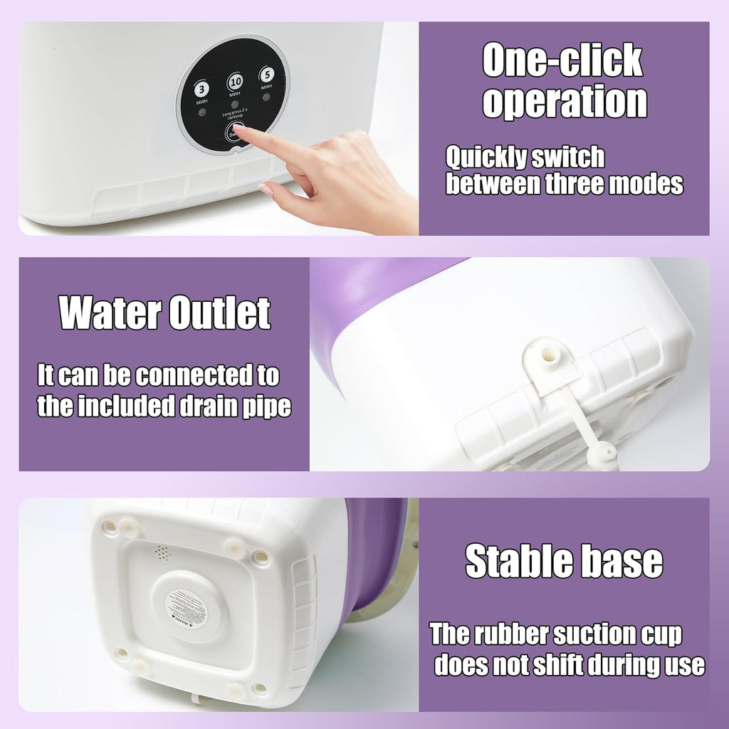 Mini Portable Foldable Washer - 16L Portable Washing Machine, Spin dryer, Small Folding Washing Machine 3 Cleaning