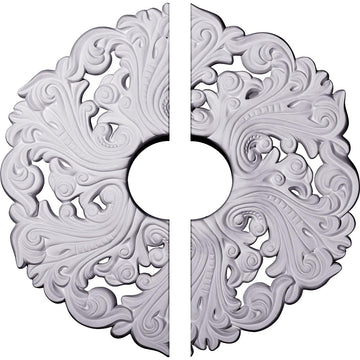 19 5/8"OD x 4 3/4"ID x 1 3/4"P Orrington Ceiling Medallion, Fits Canopies up to 4-3/4", 2 Piece