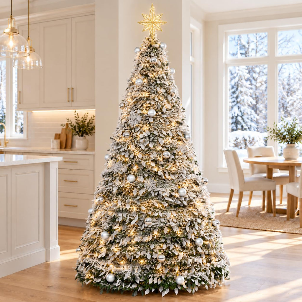 7.5FT Collapsible with Twinkle Lights, Pop Up Xmas Tree