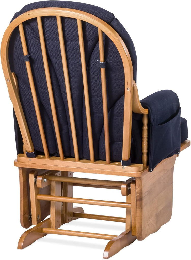 Wood Base Glider Rocker - Baby Feeding and Rocking Chair, Daycare Environment - Nursery Rocking Chairs with