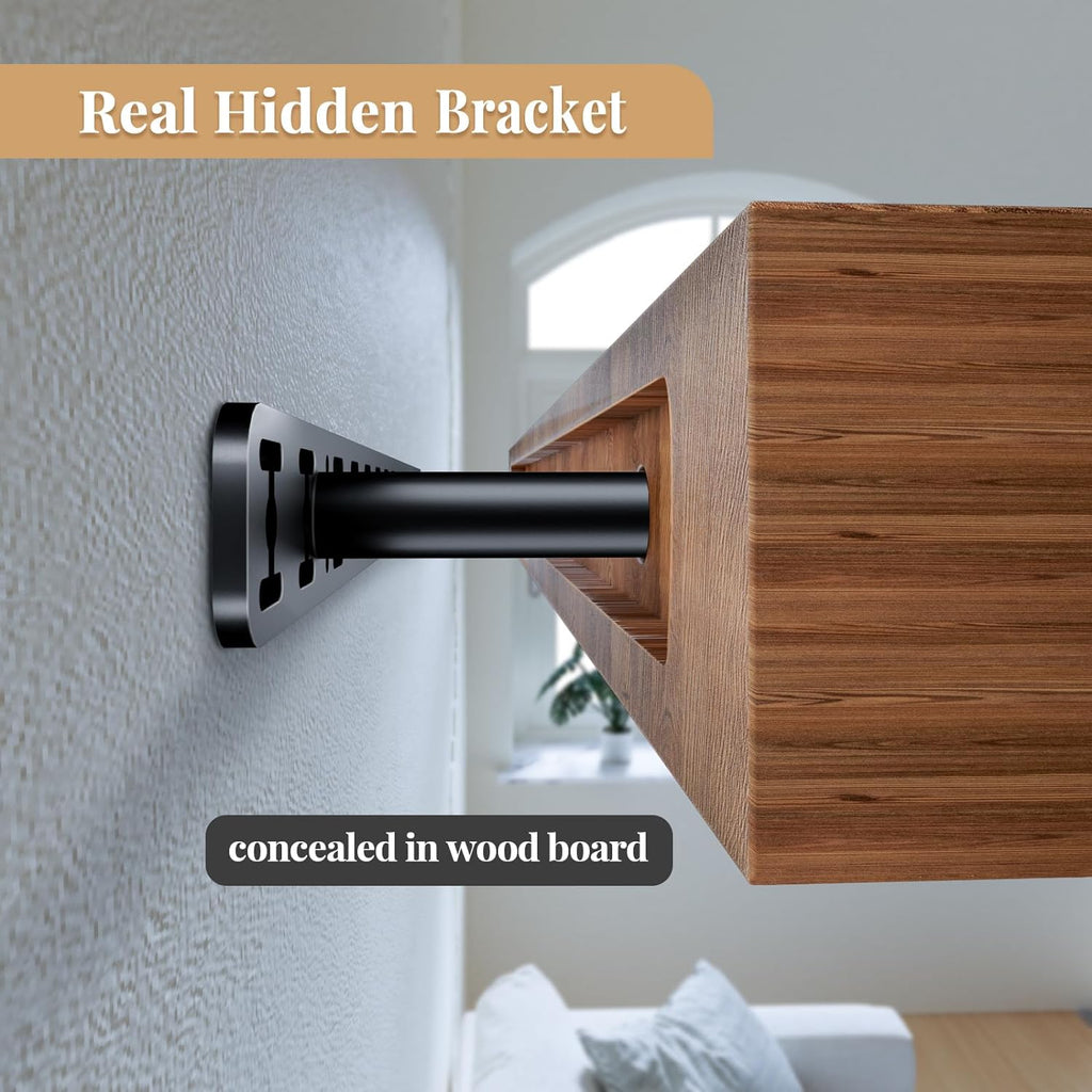 1pc Floating Shelf Hardware Heavy Duty Hidden Shelf Brackets Support,Wall Mounting Invisible Floating Shelves Bracket