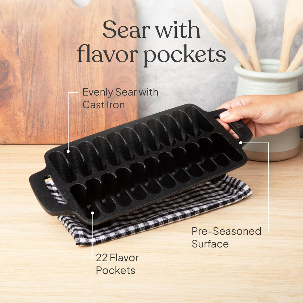 Cast Iron Shrimp Grill Pan
