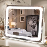 Vanity Mirror with Lights 22''x17'' Makeup Mirror with Lights,Vanity Mirror Touch Screen with 3-Color Lighting