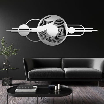 Abstract Metal Wall Decor, Geometric Wall Sculpture, Geometric Abstract Wall Art, Modern Luxury Metal Hanging, Modern