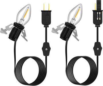 6ft Accessory Cord with 1 LED Light Bulb, C7 Bulbs