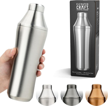 Hybrid Cocktail Shaker - Premium Vacuum Insulated Stainless Steel Cocktail Shaker - Innovative Measuring System