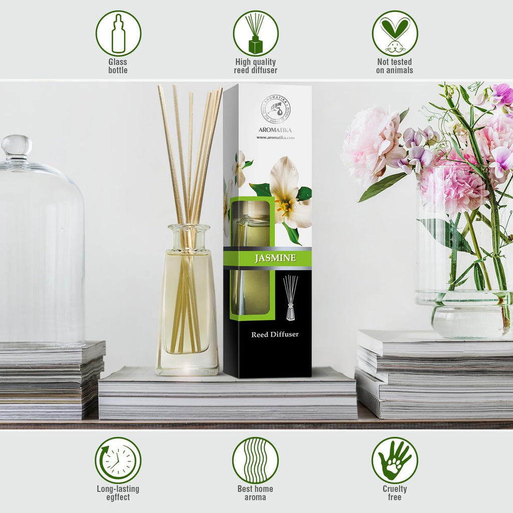 Reed Diffuser 3.4 Fl Oz (100ml) - Home Fragrance - Air Freshener - Scented Diffuser - Gift - Spa - Home - Office